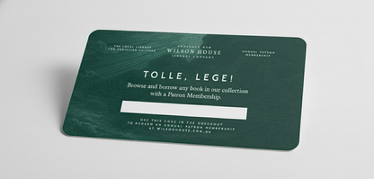 Patron Membership Gift Certificate